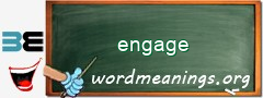 WordMeaning blackboard for engage